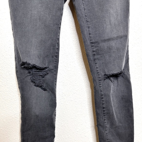 Madewell 9” Mid Rise Skinny Black/Gray Jeans Size25 - Picture 5 of 14